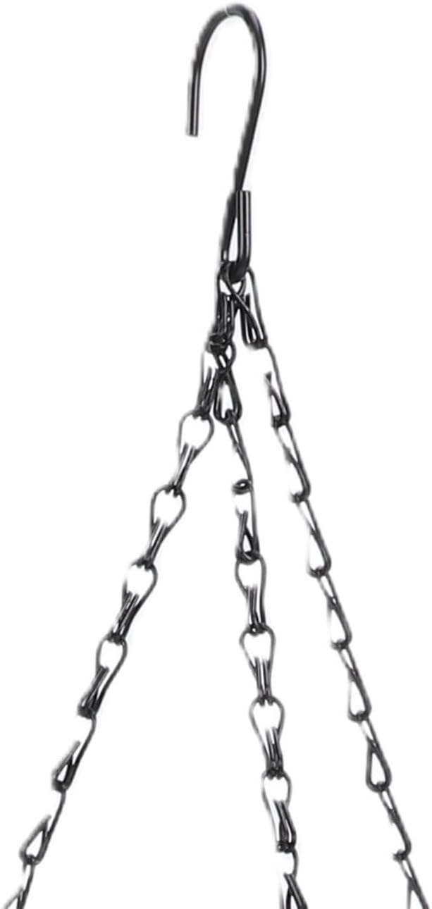 Hanging Bird Feeder and Bath, Double Layer Plastic Feeder Bowl with Metal Chain for Outdoor Garden Courtyard, Weather Immune Versatile Design Attracts Wild Birds-YAO