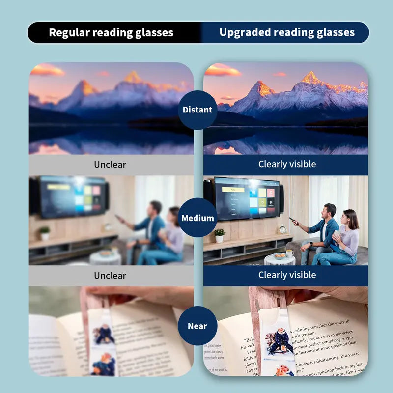 Half-Rim Metal Auto-Focus Glasses – One Pair for Nearsighted, Farsighted & Presbyopia, Anti-Blue Light & UV | Perfect for Work, Travel & All-Day Comfort-8WX