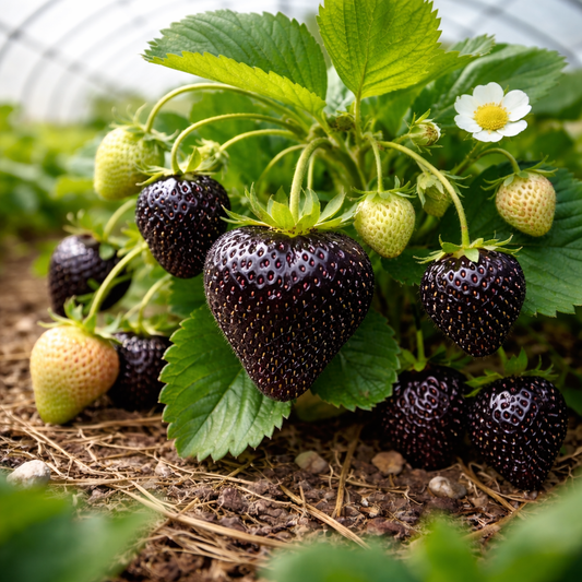 Giant Black DiamondStrawberries Seeds - Sweet,Nutrient-Rich & Easy to Growat Home-DAN