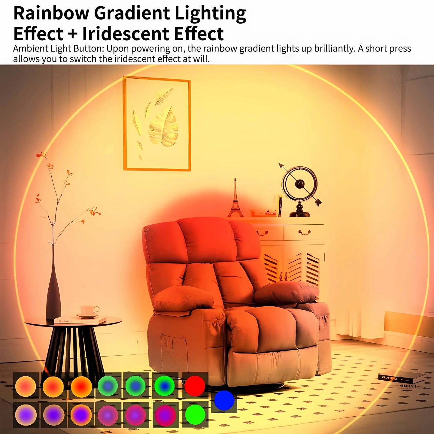 Under Cabinet Lights, Motion Sensor Night Light Indoor, Rechargeable 1500mAh LED, Auto-On Magnetic Dimmable Lamp, 7 Ambient Colors, Plug-Free Stick Anywhere Lighting for Bathroom, Bedroom, Kitchen, Stairs-8ZP