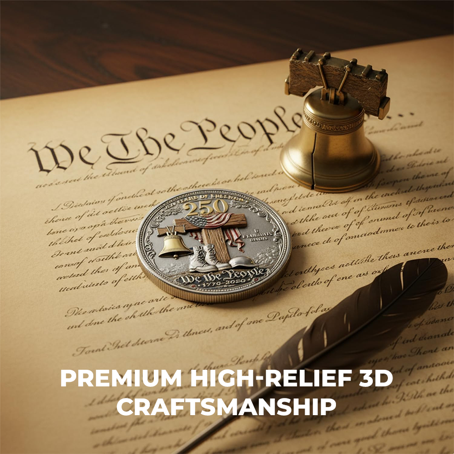 🔥Last Day 50% OFF🔥 250 Years of Freedom Veteran Tribute Coin-AJZ