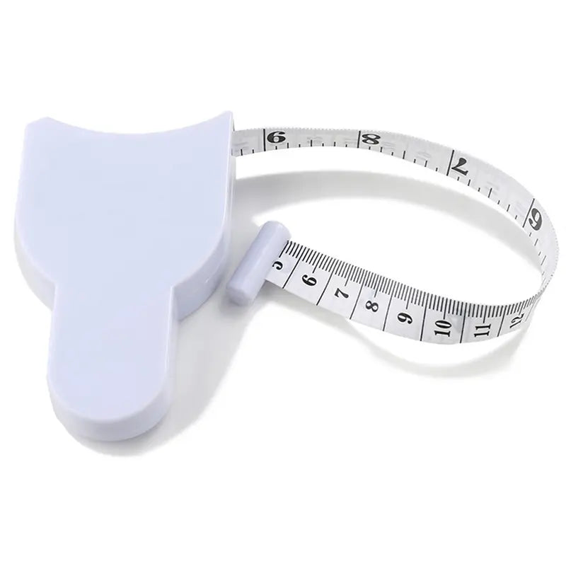 Body Measuring Tape 60 Inch, White,3D Automatic Lock for Accurate Waist/Hip Measurements-8WX