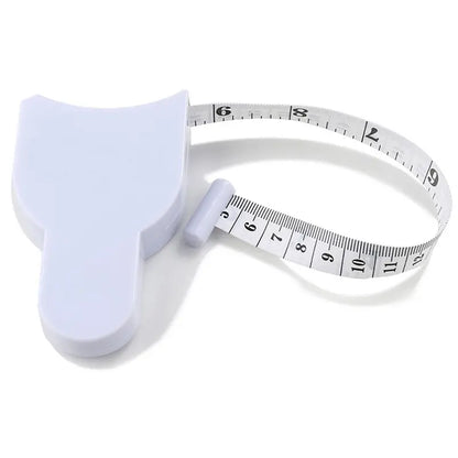 Body Measuring Tape 60 Inch, White,3D Automatic Lock for Accurate Waist/Hip Measurements-8WX