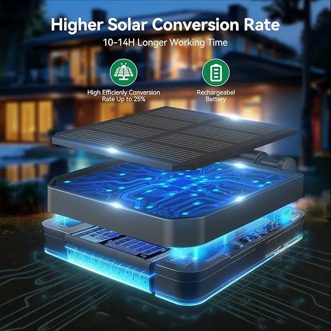 Solar Sunflower Lights with Glowing Stems, Waterproof Solar Powered Sunflower Lamps, Perfect for Garden & Patio Decoration-8WX