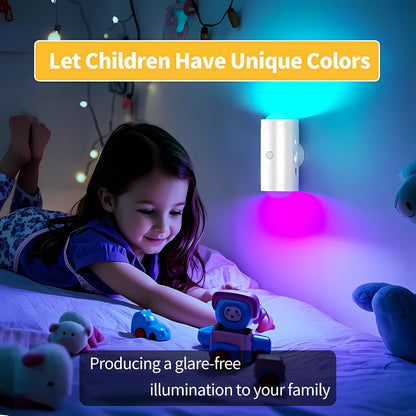Under Cabinet Lights, Motion Sensor Night Light Indoor, Rechargeable 1500mAh LED, Auto-On Magnetic Dimmable Lamp, 7 Ambient Colors, Plug-Free Stick Anywhere Lighting for Bathroom, Bedroom, Kitchen, Stairs-8ZP
