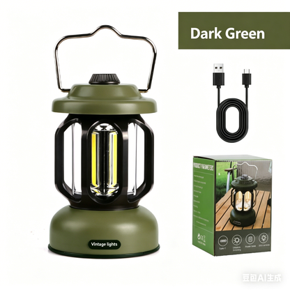 Outdoor Camping Lantern, Ambient Light, Durable, Rechargeable, Portable, Hanging, Suitable for Camping, Lamp-LIN