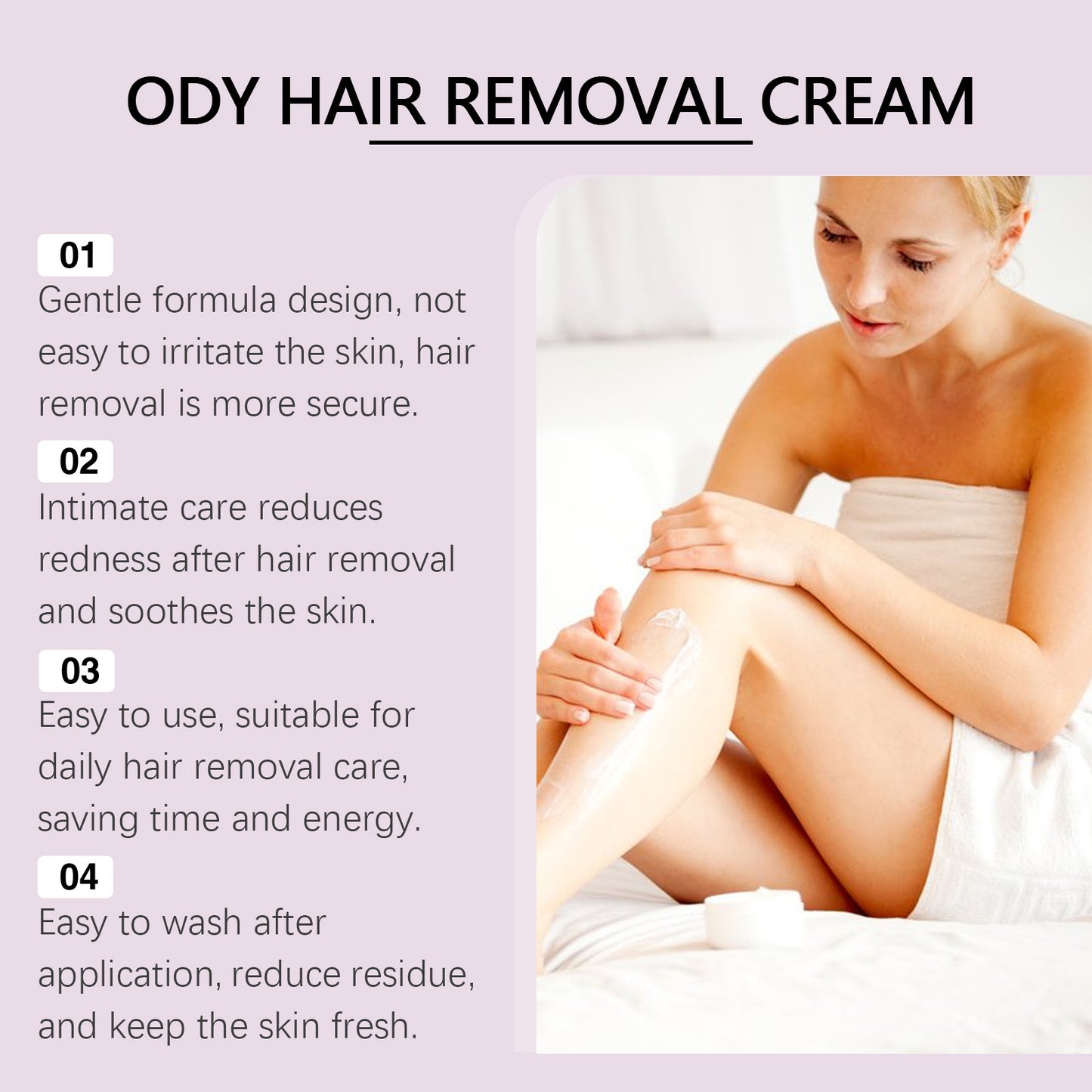 OceAura Body Hair Removal Cream, Gentle Body Hair Removal Hand Hair Leg Hair Cleansing Hair Removal Cream For Men And Women-HS