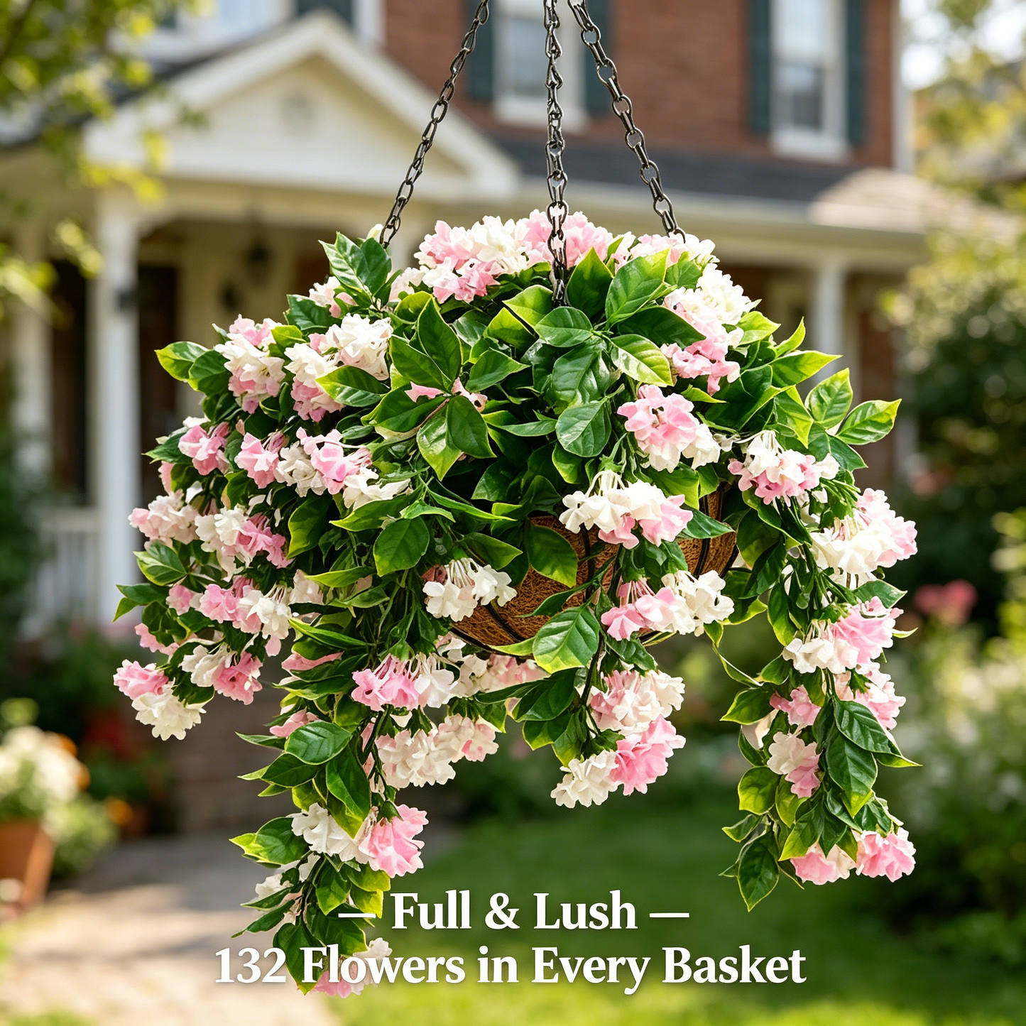 Improvements 15" Faux Crepe Myrtle Hanging Baskets-ZQ