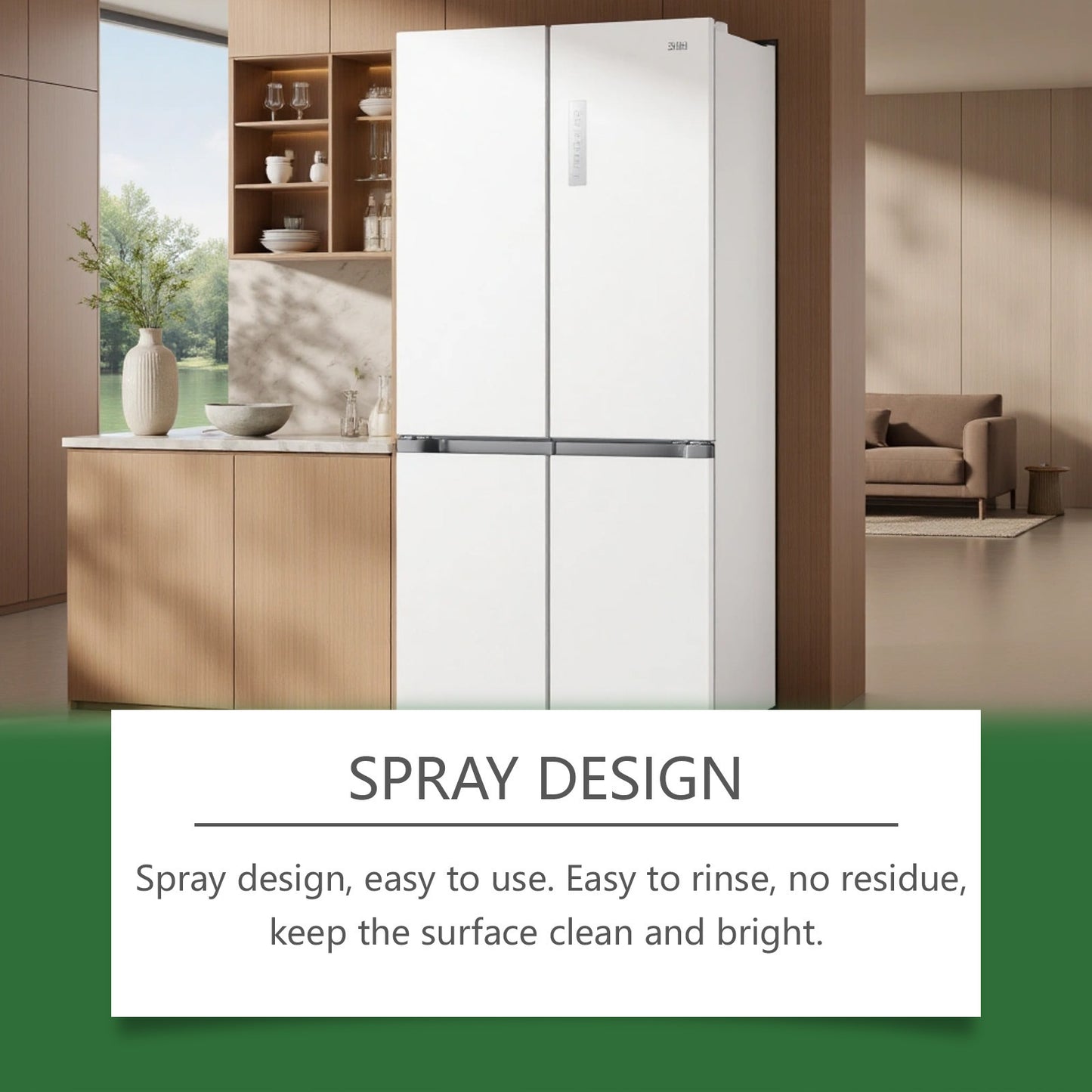Kitchen Appliance Cleaner, Gentle Oil Stain Remover, Shine Cleaning Agent, Effective Kitchen Appliance Cleanser, Easy-To-Use-LIN