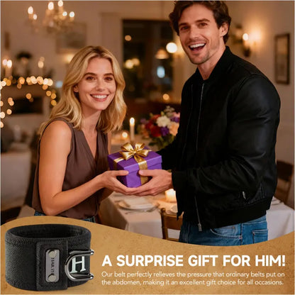 HAILTH Tactical Metal Hook Elastic Belt (Unisex) - Patented No - Buckle Invisible Design | Soft Adjustable Side-8ZP