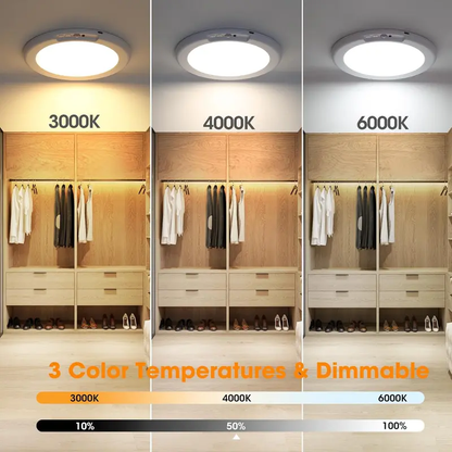 Rechargeable Motion Sensor Ceiling Light with Remote - Magnetic Wireless Ceiling Light Battery Powered for Closet Shower Stairs Shed Hallway Porch Patio ect-8ZP