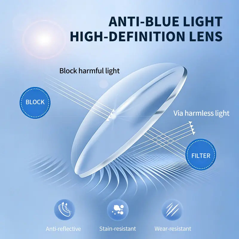 Half-Rim Metal Auto-Focus Glasses – One Pair for Nearsighted, Farsighted & Presbyopia, Anti-Blue Light & UV | Perfect for Work, Travel & All-Day Comfort-8WX