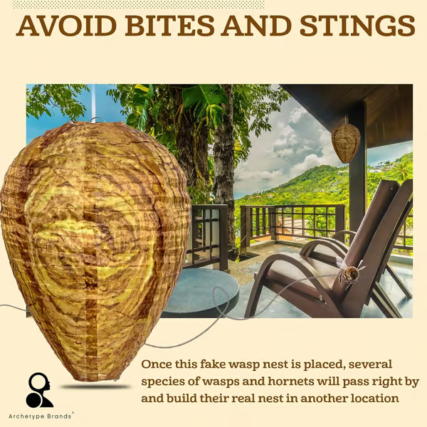 🔥Hot Sale 49% OFF-🐝🚫 Wasp Nest Decoy 4-Pack – Natural Outdoor Repellent - 4 PCS ( $ 4.9 / count)-HS