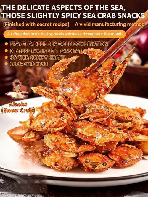 Alaskan Snow Crab Crisps – Ready-to-Eat High-Protein Seafood Snack-8WX