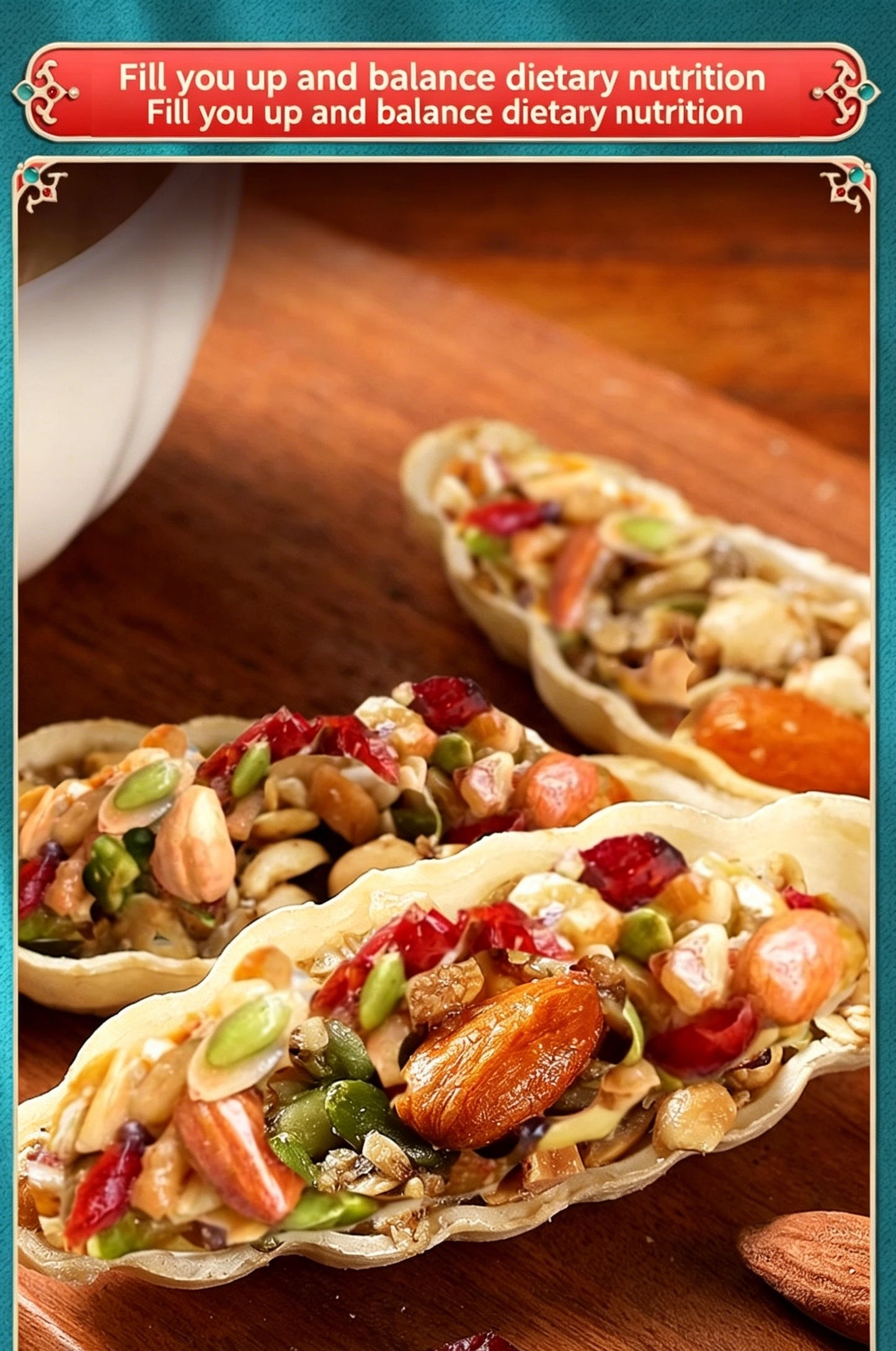 💖🎁Australian Nut Boat Cookies🎁💖, Mixed Nuts Filled Crispy Pastry, Popular Snack-LIN