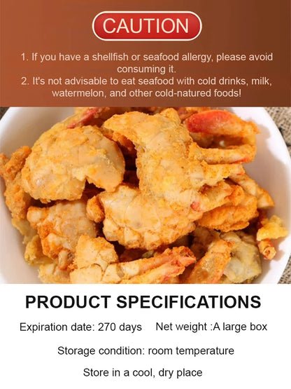 Alaskan Snow Crab Crisps – Ready-to-Eat High-Protein Seafood Snack-8WX