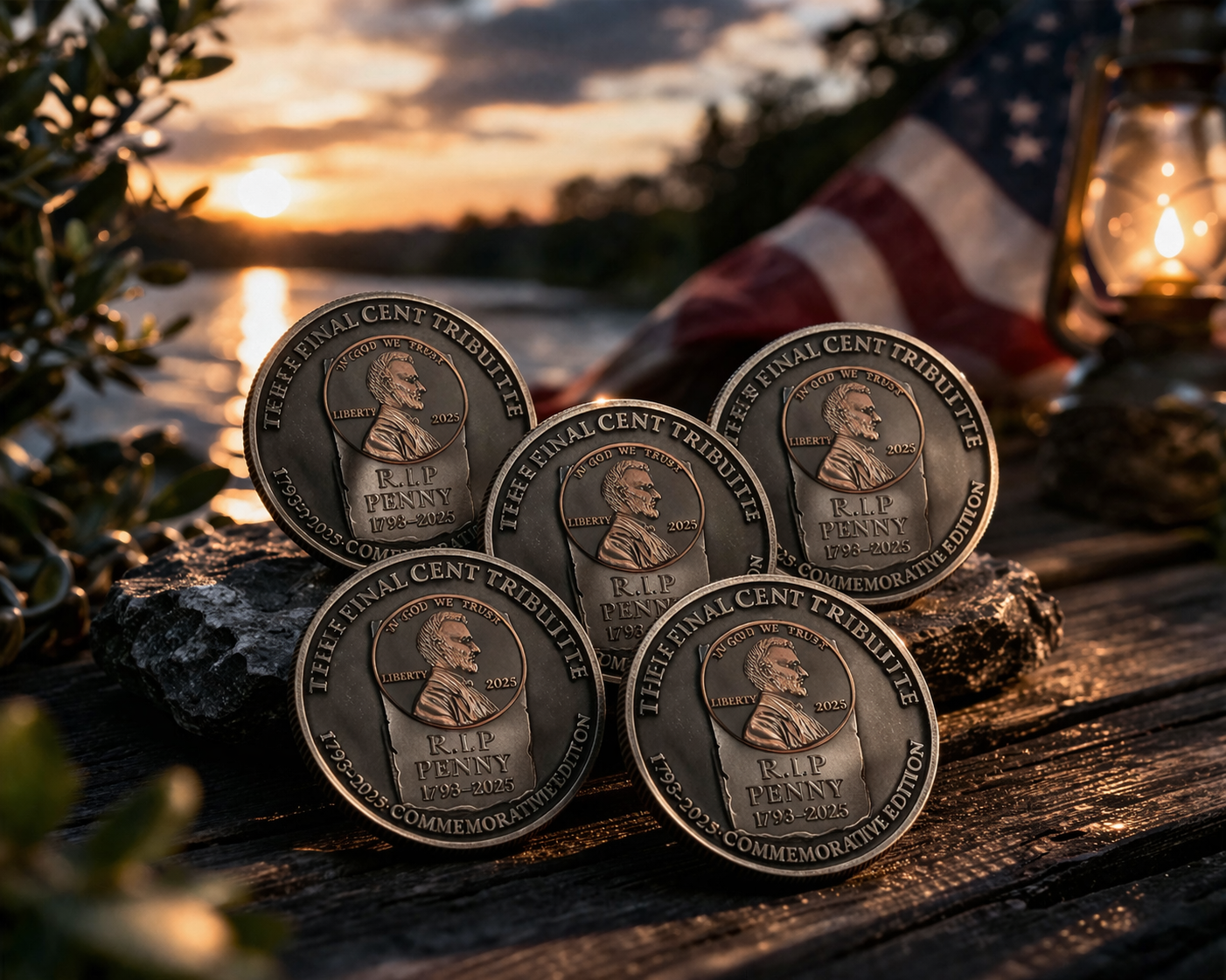 The Last Penny Commemorative Challenge Coin – Final Cent Tribute 1793–2025 Limited Edition-YAO