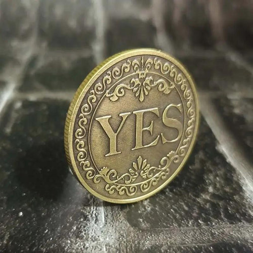 Yes No Decision Maker Lucky Coin, 1 Count Double-sided Commemorative Coin, Collectible Gift for Friends, Classmates, Family-AJZ