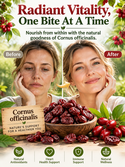 Carefully selected Cornus officinalis, naturally dried to preserve its unique flavor and nutrients-ZP2