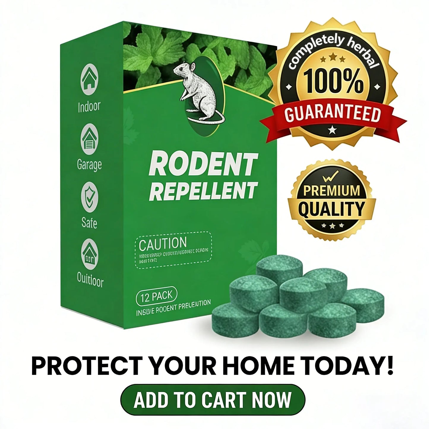 🚫🐀 12-Pack Popular Natural Rodent Repellent Balls-HS