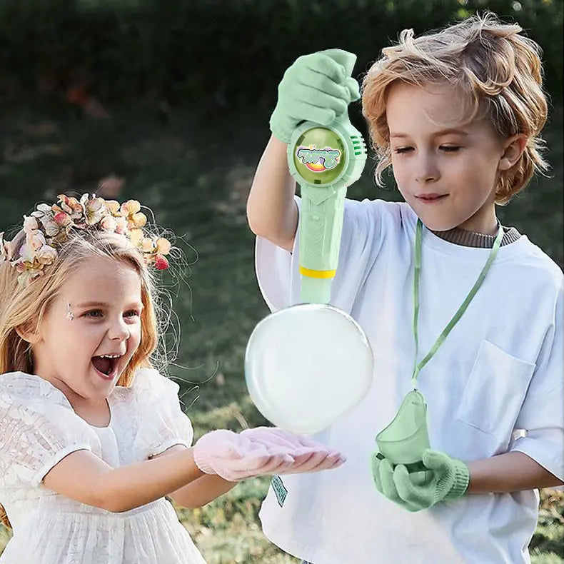Mist Bubble Machine for Kids – Elastic Bubble Fog Wand, Smoke Bubble Sword, Interactive STEM Toy with Lights & Music, Parent-Child Fun, Outdoor Summer Play, Birthday Gift for Boys & Girls-ZQ