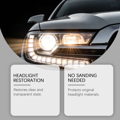 QIFOR Automotive Headlamp Restoration Fluid, oxidized and yellowed automotive headlamps, blurring enhanced crystalline coating refurbisher-AJZ