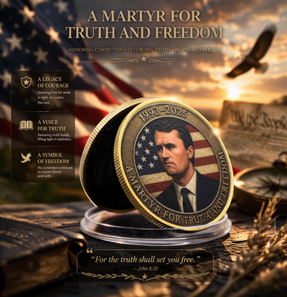 1993-2025 Martyr for Truth and Freedom | in Memory of Charlie Kirk - Limited Edition 40mm Metal Medals (Golden-1pc)-YAO
