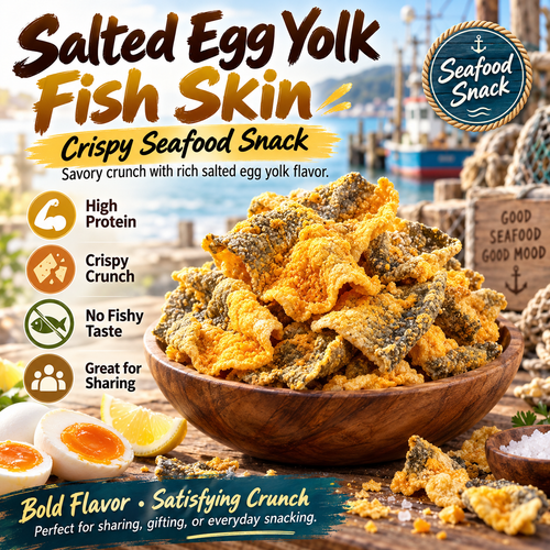 Bold Umami Flavor | Salted Egg Fish Skin-ZP1
