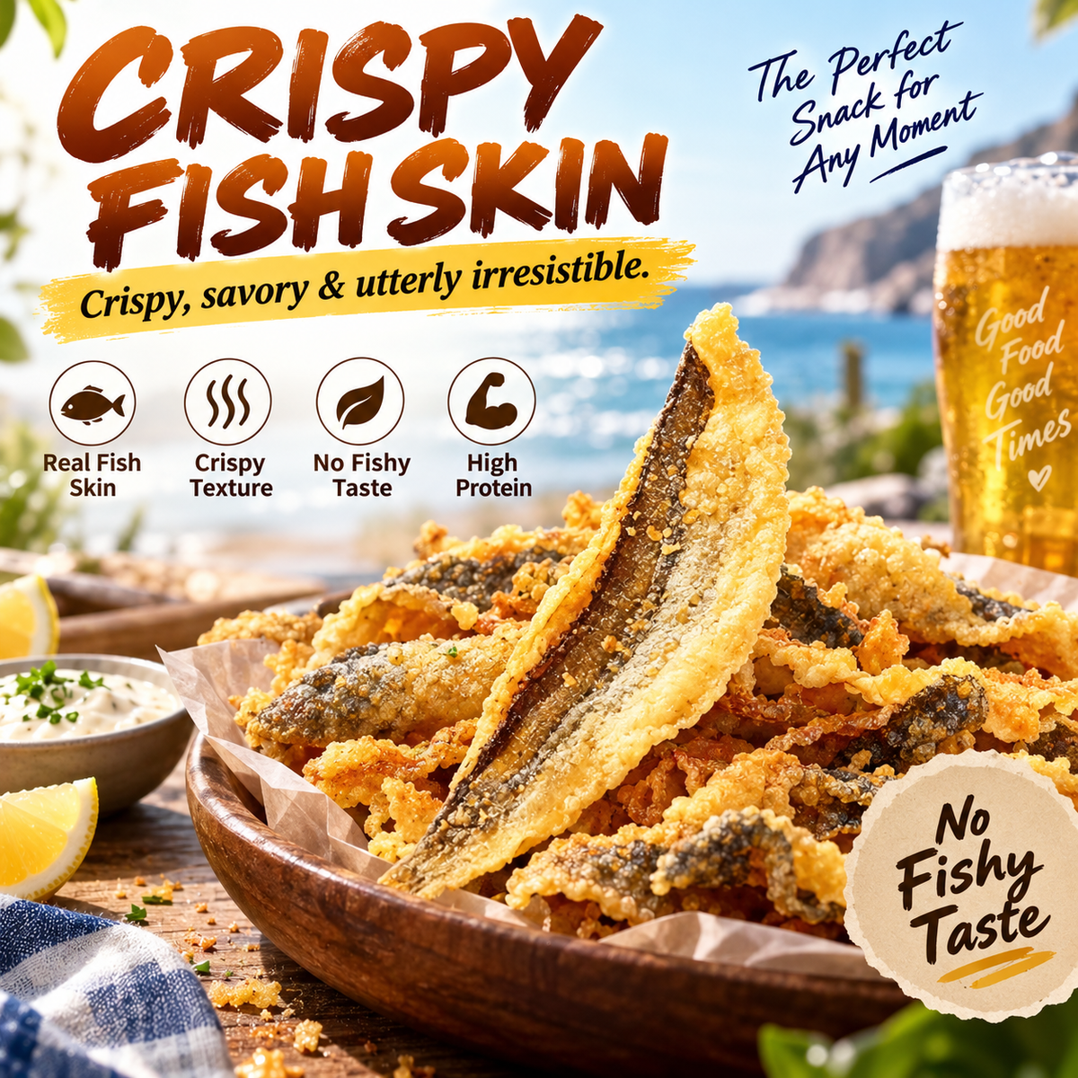 Bold Umami Flavor | Salted Egg Fish Skin-ZP1