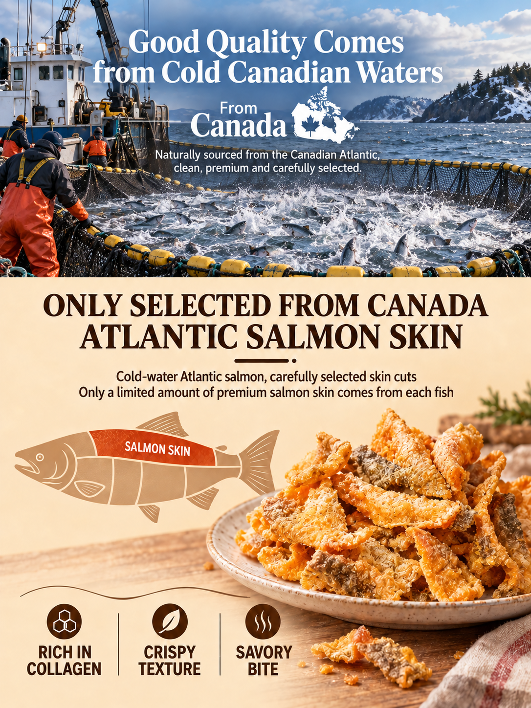Bold Umami Flavor | Salted Egg Fish Skin-ZP1