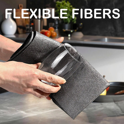 10 Counts Thickened Magic Cleaning Cloth, Microfiber Streak Free Cloth, Reuseable Magic Fiber Towels Rags, Cleaning cloths with multipurpose use, miracle cloths for glass, kitchen and vehicle windows-8ZP