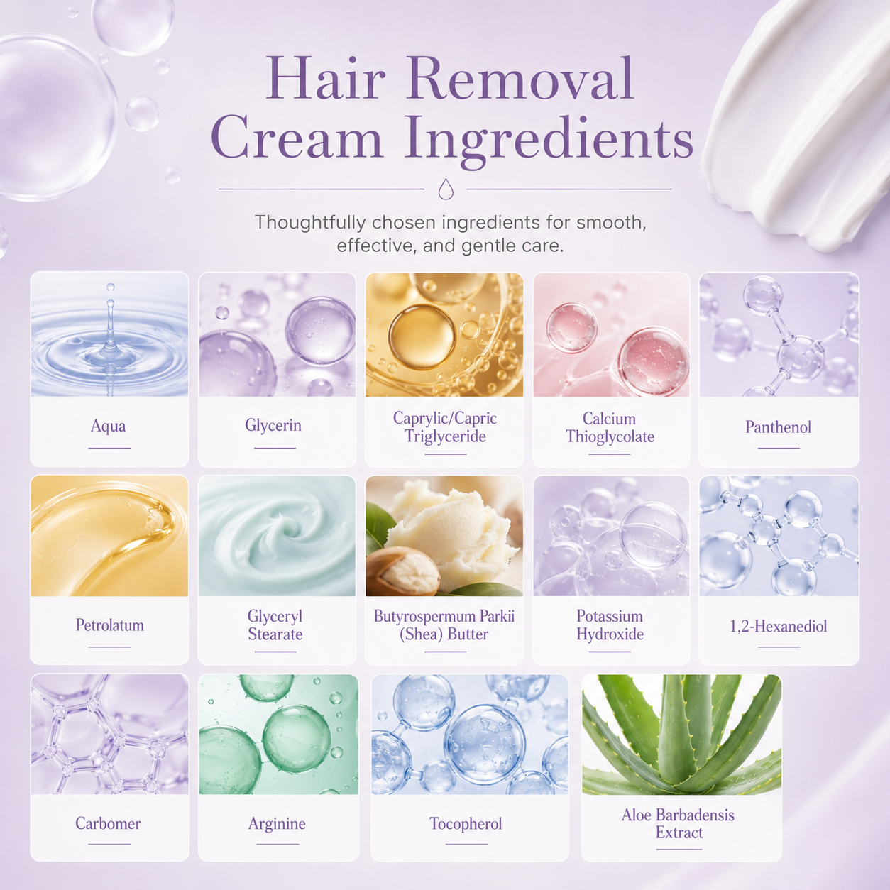 🌿💧Gentle Hair Removal Cream for Sensitive Skin | Fast-Acting Smooth Finish🧴✨-HS