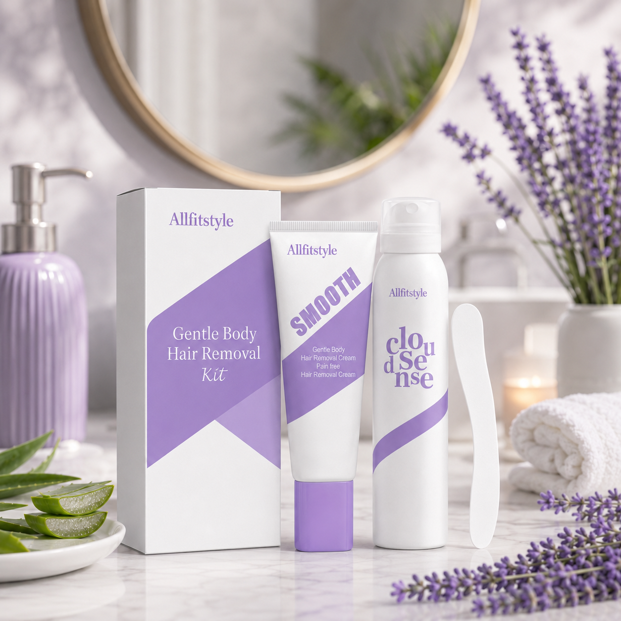🌿💧Gentle Hair Removal Cream for Sensitive Skin | Fast-Acting Smooth Finish🧴✨-HS