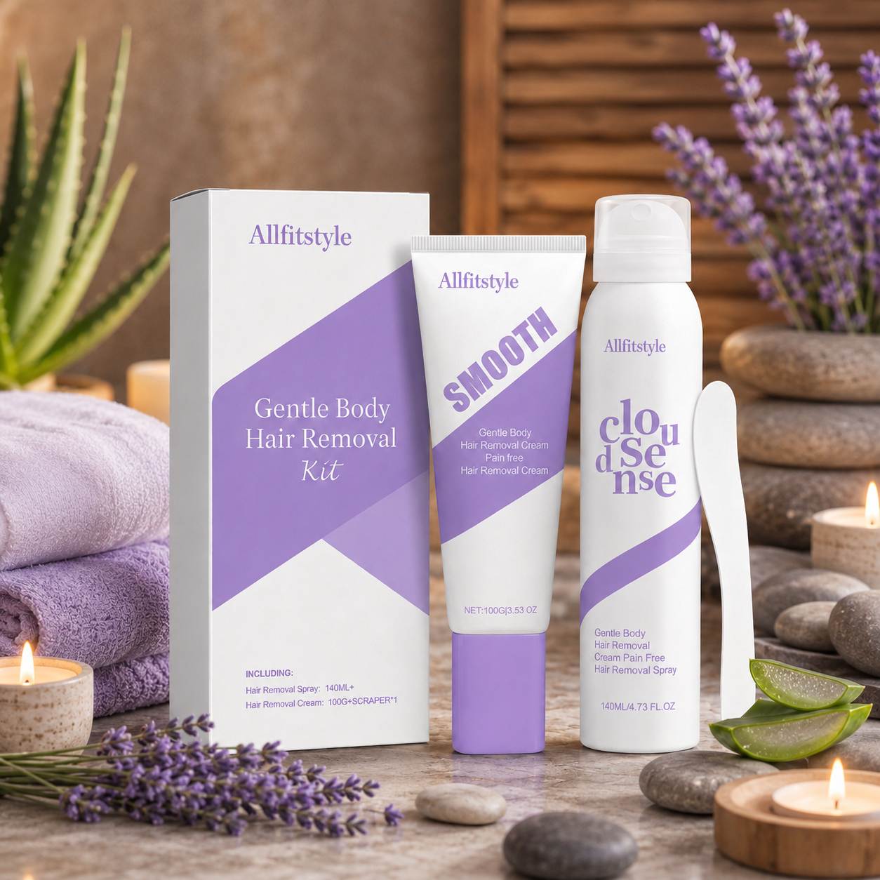 🌿💧Gentle Hair Removal Cream for Sensitive Skin | Fast-Acting Smooth Finish🧴✨-HS