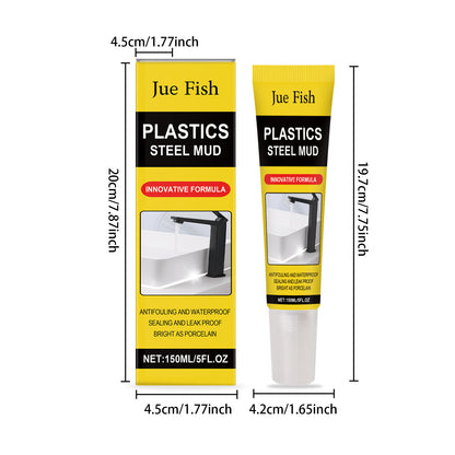 Epoxy Putty Waterproof Caulk, Strong Gap Filler for Toilet & Sink, Mildew Resistant Sealant-8WX