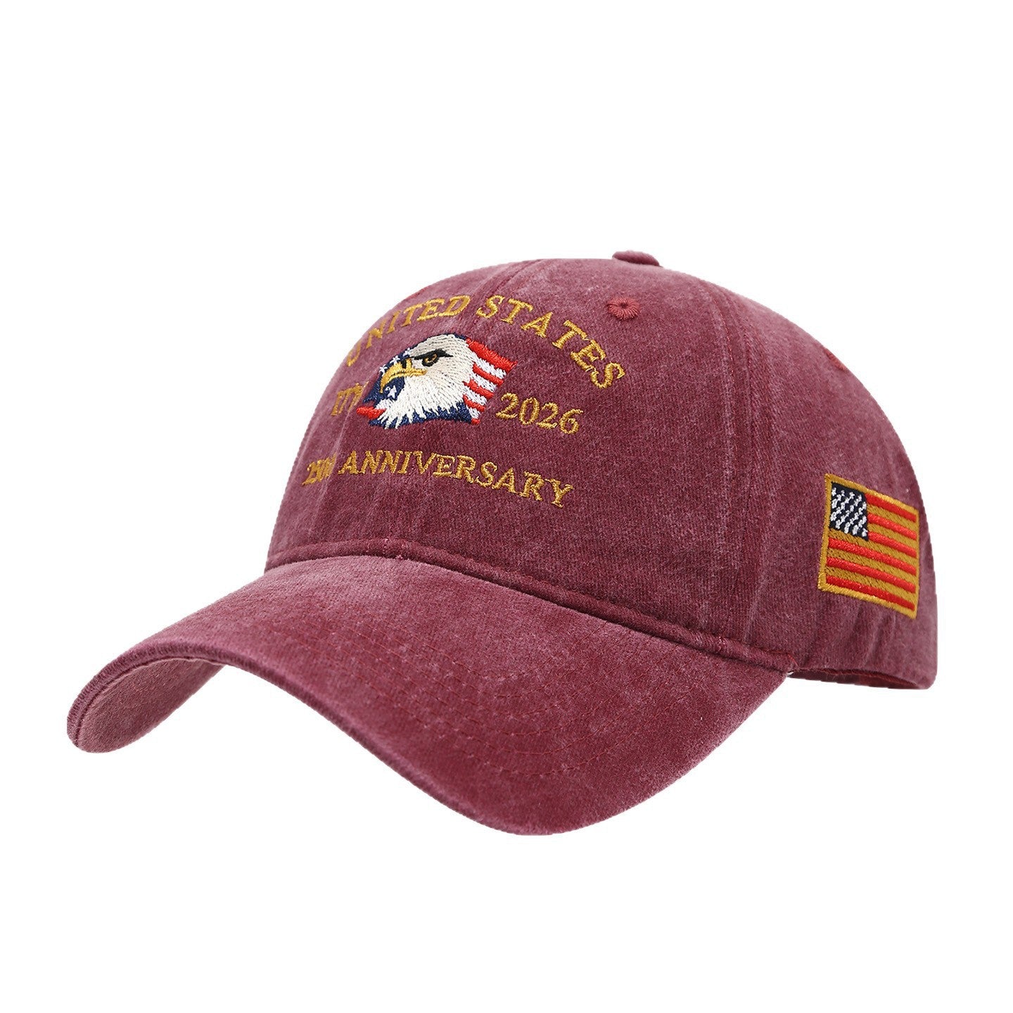 Bald Eagle United States Of America 250th Anniversary Embroidered Cap-HS