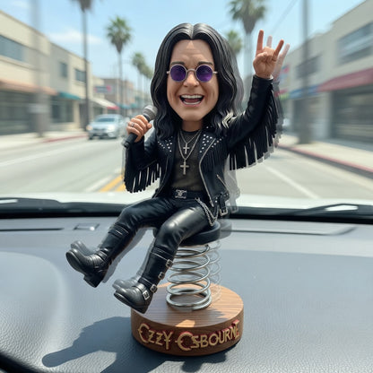 Figurine à tête branlante d'Ozzy Osbourne 