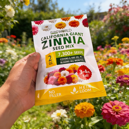 🌺Last Day clearance🌺Double Zinnia Mixed Color Seeds and deer-resistant! 🦌-ZQ