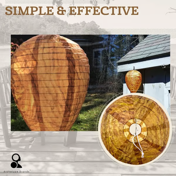 🔥Hot Sale 49% OFF-🐝🚫 Wasp Nest Decoy 4-Pack – Natural Outdoor Repellent - 4 PCS ( $ 4.9 / count)-HS