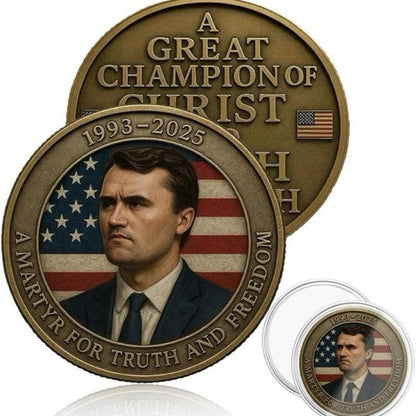1993-2025 Martyr for Truth and Freedom | in Memory of Charlie Kirk - Limited Edition 40mm Metal Medals (Golden-1pc)-YAO