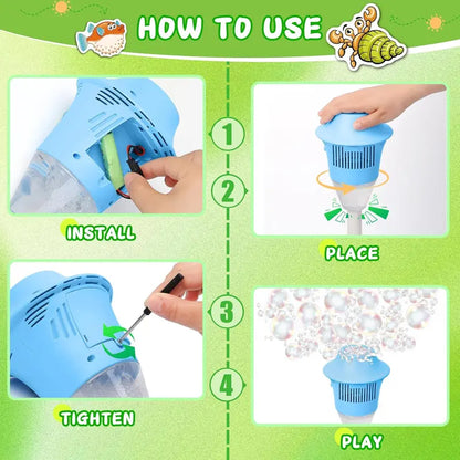 【FREESHIP-NEW】Hosim Bubble Maker with Telescopic Stand, Over 20,000 Bubbles Per Minute,Automatic Bubble Blower,Outdoor Fun, Portable Bubble Machine for Kids,bubble machine-LIN