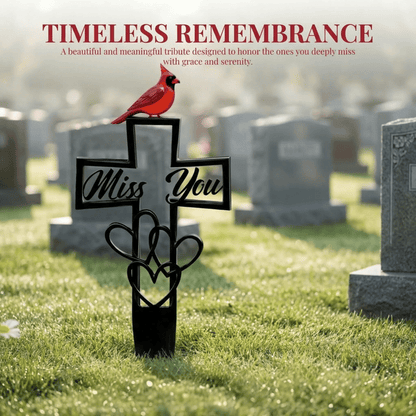 🐦LAST DAY 49% OFF -💖Metal Cemetery Memorial Plaque for Remembrance✝️-HS