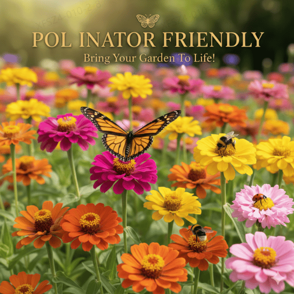 🌺Last Day clearance🌺Double Zinnia Mixed Color Seeds and deer-resistant! 🦌-ZQ