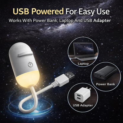 2-in-1 Galaxy Projector Night Light, USB Interface, Dual-Mode Starry Sky Projection/Warm Light Night Light, Adjustable Focus and Brightness with 24 Sliding Projection Films for Bedroom-LIN