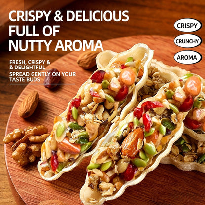 💖🎁Australian Nut Boat Cookies🎁💖, Mixed Nuts Filled Crispy Pastry, Popular Snack-LIN