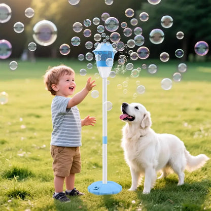 【FREESHIP-NEW】Hosim Bubble Maker with Telescopic Stand, Over 20,000 Bubbles Per Minute,Automatic Bubble Blower,Outdoor Fun, Portable Bubble Machine for Kids,bubble machine-LIN