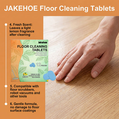 Jakehoe SOPAMI Floor Cleaning Tablets - Safe for Wood Tile Marble Quick Dry No Residue-ZQ