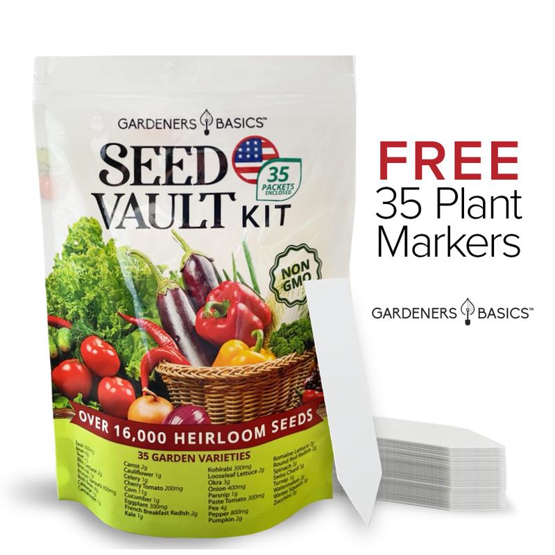 35-Variety Vegetable Seed Vault Kit – Heirloom Seeds for Home Gardening-YAO
