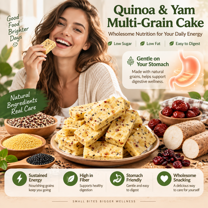Quinoa Yam Millet Cake, Quinoa, Millet & Black Sesame, Ancient Grain Wellness Snack-ZP2