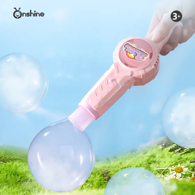Mist Bubble Machine for Kids – Elastic Bubble Fog Wand, Smoke Bubble Sword, Interactive STEM Toy with Lights & Music, Parent-Child Fun, Outdoor Summer Play, Birthday Gift for Boys & Girls-ZQ